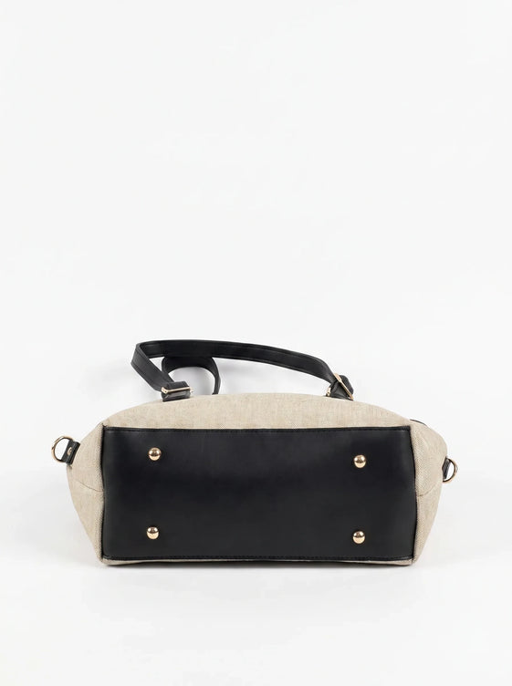 WestStyle - Bucket Canvas Tote Bag for Women in Black