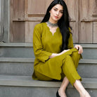 Katan Silk 2 Piece Unstitched Suit Plain Shirt & Trouser-New Design Trendy Party Wear