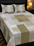 Siesta Zen Export Quality bedsheet, Bed Sheet Set with 2 Pillow Covers – High Quality Modern & Floral Designs, Flat Sheet