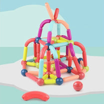 Magnetic Bar Blocks (25 Pieces) Construction Set For Brain Development