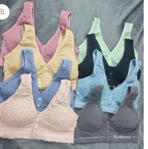 Bra for Women & Girls | Ladies Front Button Seamless Sports Bra | Soft Padded Wireless Bralette | Stretchable Comfortable Everyday Bra | Women's Innerwear