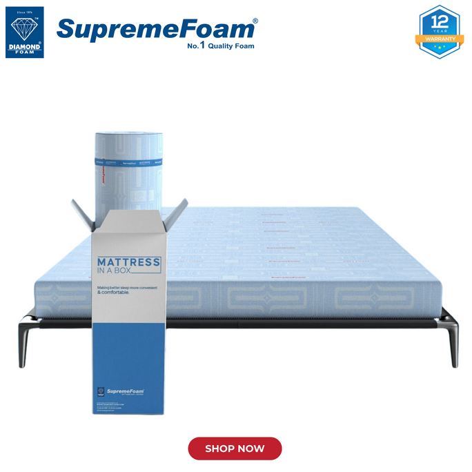 Diamond Supreme Mattress In A Box | 12 Years Brand Warranty