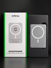 Infinix MagPower XP03 3000mAh Magnetic Wireless Power Bank | 15W Wireless & 12W Type-C Fast Charging | Portable Magnetic Charger